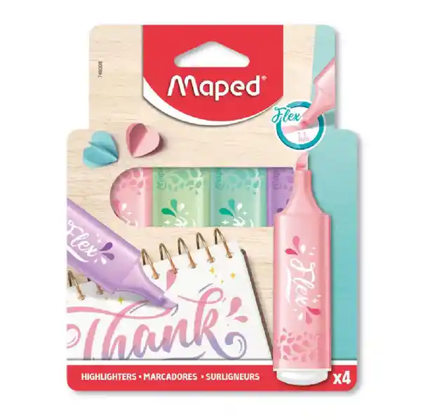 Maped Resaltador Pastel Flex 740308