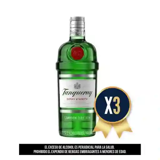 Tanqueray London Dry Gin 700 Ml Combo X 3