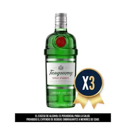 Tanqueray London Dry Gin 700 Ml Combo X 3
