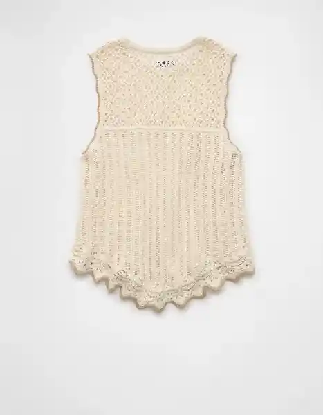 Suéter Tejido Mujer Beige Talla: X-SMALL 1456676 American Eagle