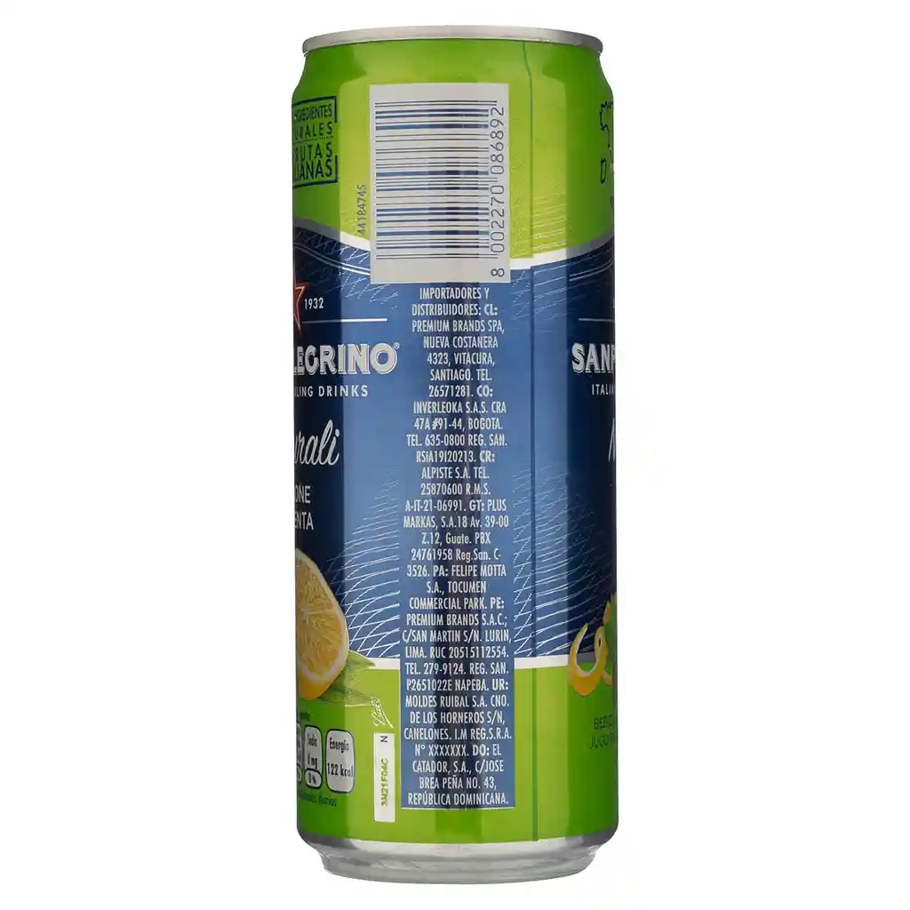 San Pellegrino Agua Saborizada Limone & Menta