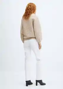 Chaqueta Colchi Verde Talla L Mujer Mango