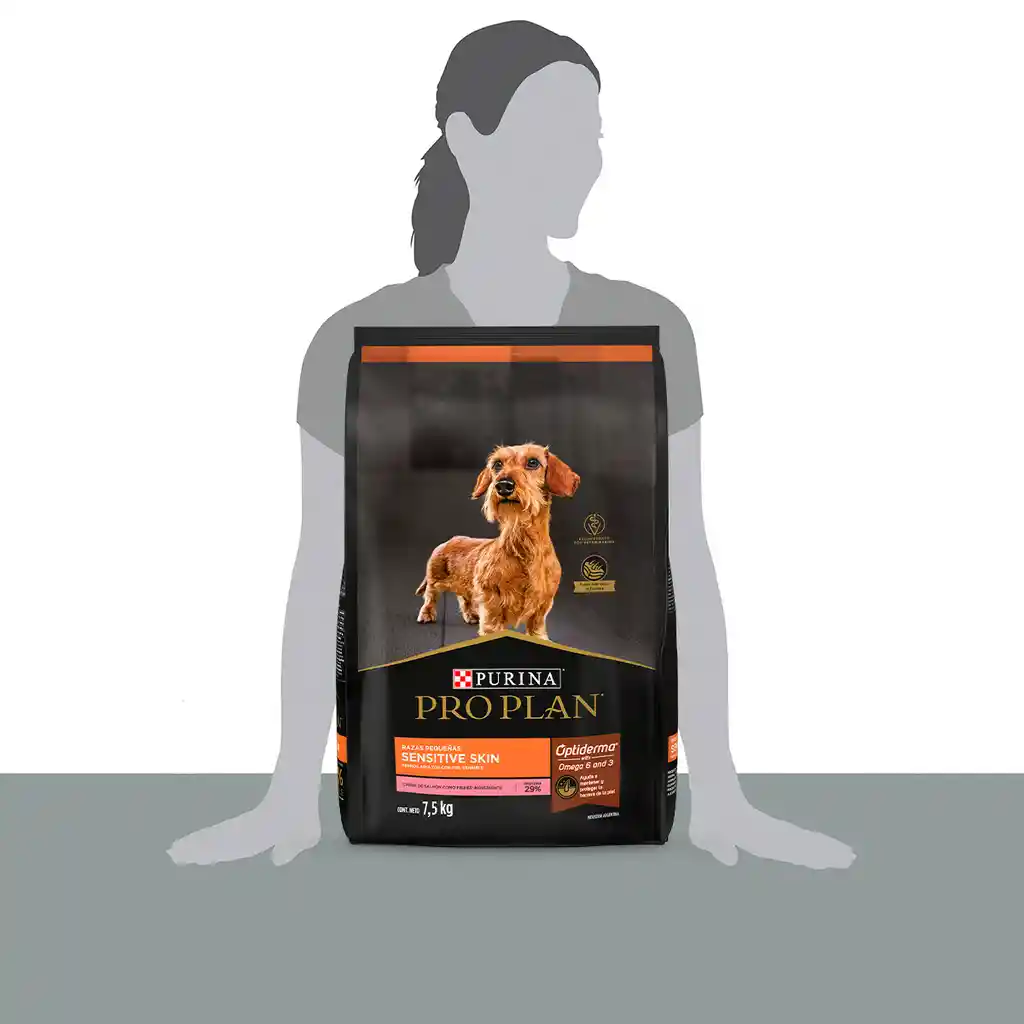 Comida para perros adultos piel sensible razas pequeñas Purina Pro Plan x 7,5 kg