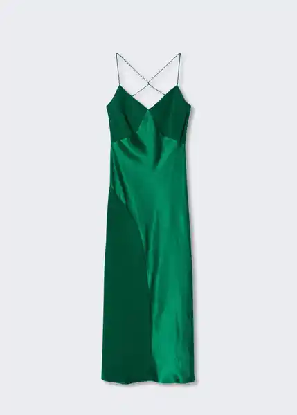 Vestido Lost Verde Talla M Mujer Mango