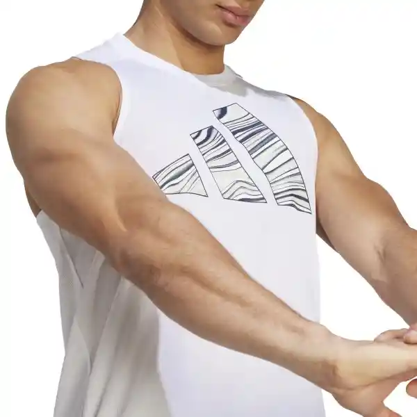 Adidas Camiseta Hiit Entry Tk Para Hombre Blanco Talla L