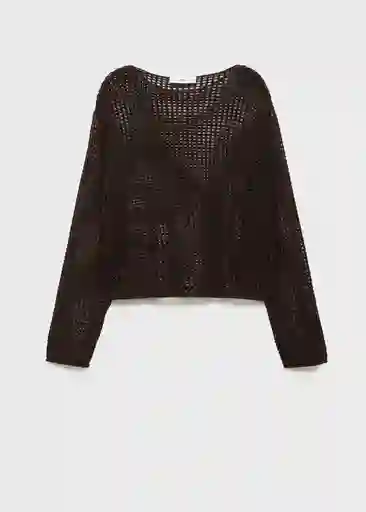Jersey Nairobi Chocolate Talla L Mujer Mango