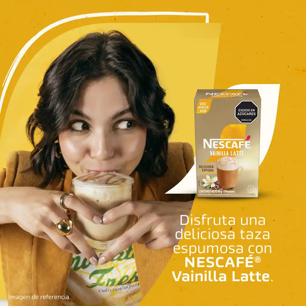 Vainilla Latte NESCAFÉ instantáneo x 90g