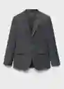 Blazer Americana Milan Gris Talla 52 Hombre Mango