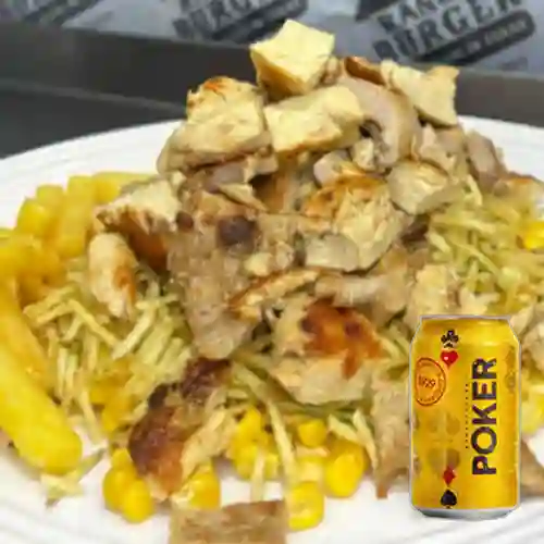Combo Mazorca Rancho + Cerveza Poker Lta 330ml