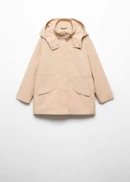 Abrigo Parka Gaba5 Arena Talla 07 Niña Mango