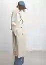 Abrigo Trench Morisca Piedra Talla M Mujer Mango
