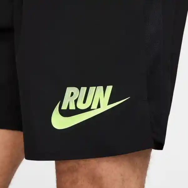 Nike Short Pantaloneta M Run Enrgy Chlngr 7Ul Hombre Negro T. XL