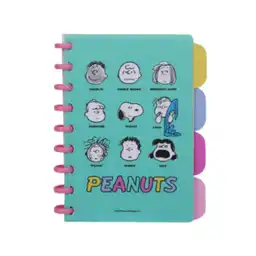 Cuaderno A5 80 Hojas Serie Snoopy Colorful Vintage Miniso