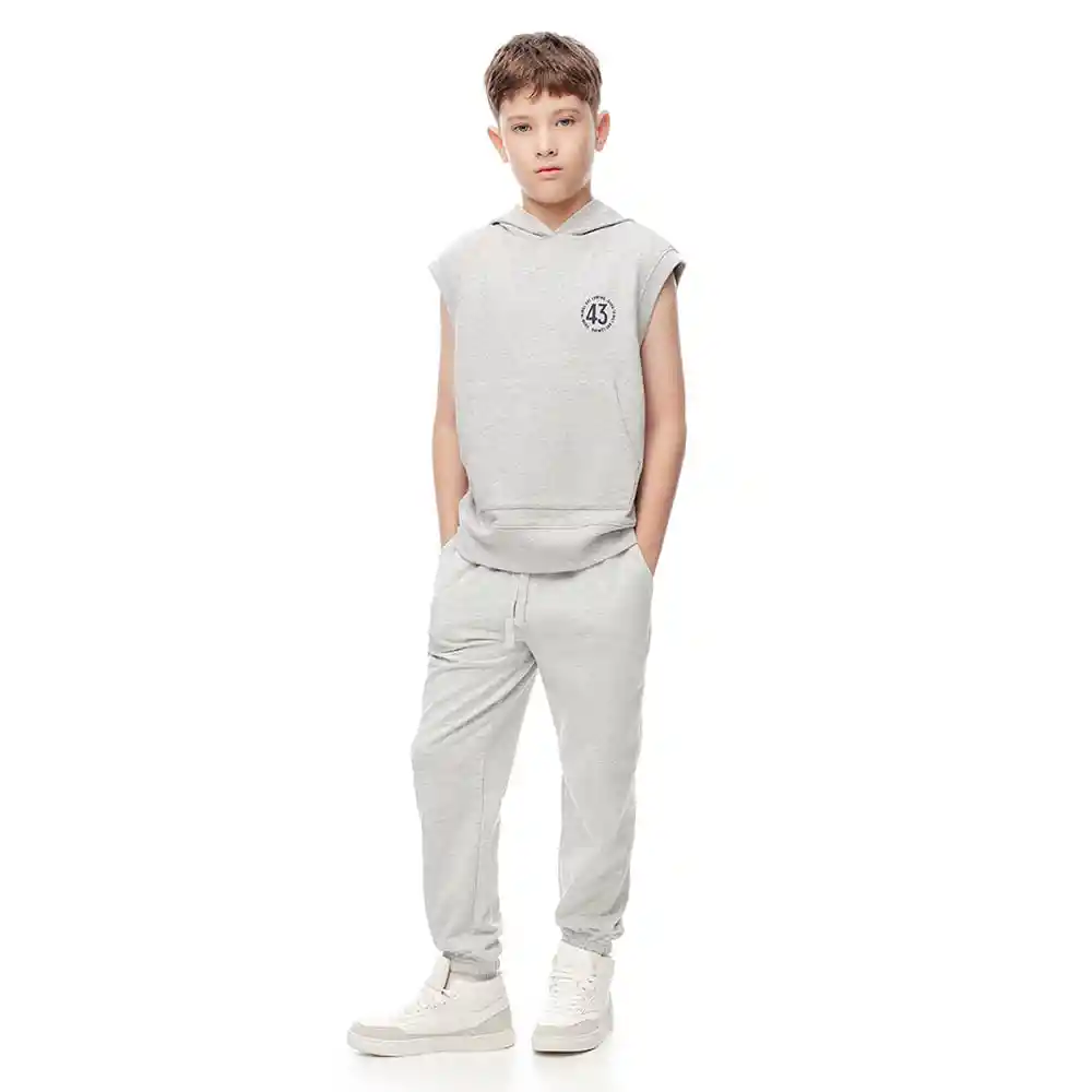 Jogger Cintura Con Elástico y Bolsillos Niño Luvan Kd Gef