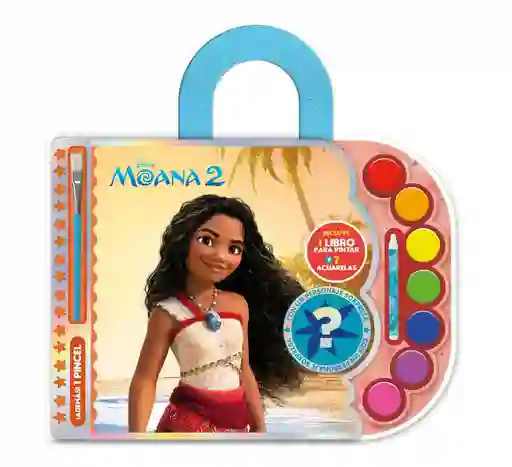 Libro Acuarelas Moana 2 Disney Disney