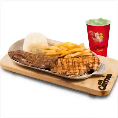 Mixto Carne & Pollo con Limonada