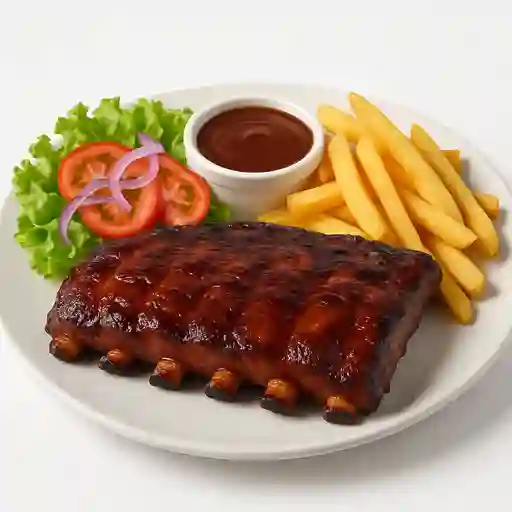 Costilla de Cerdo + Papa Francesa