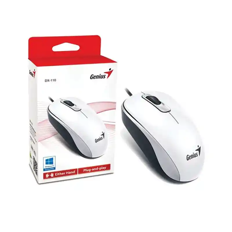 Genius Mouse USB DX-110 Alámbrico Blanco