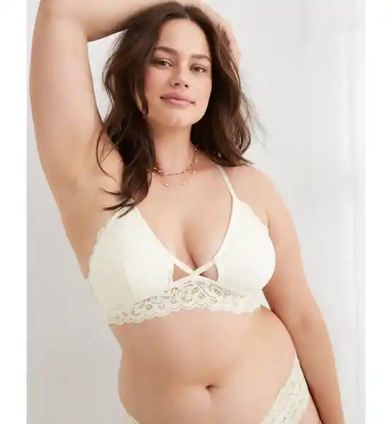 Brasier Bralette Aerie en Beige Talla Large American Eagle