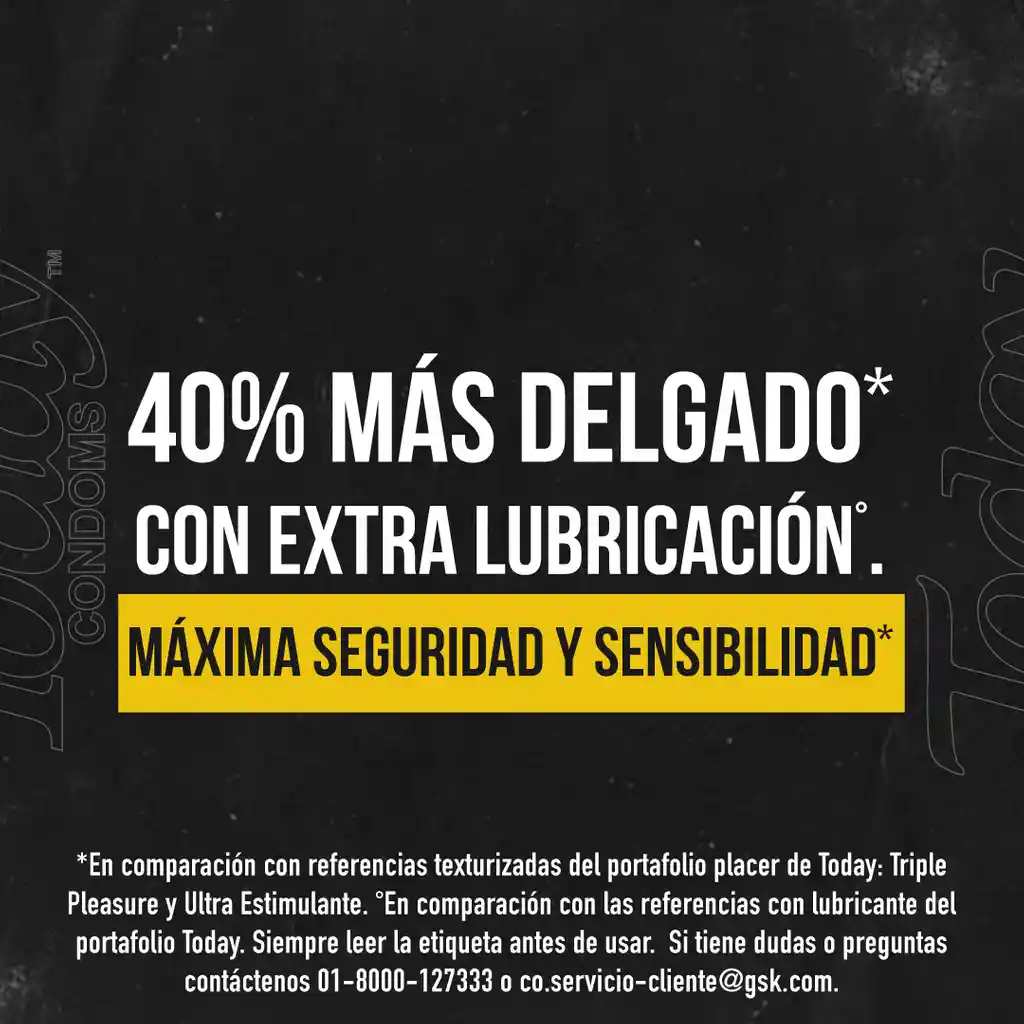 Today Condón Real Sensation 40% Más Delgado