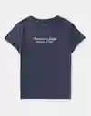 Camiseta Mujer Azul Talla Medium American Eagle 9593400