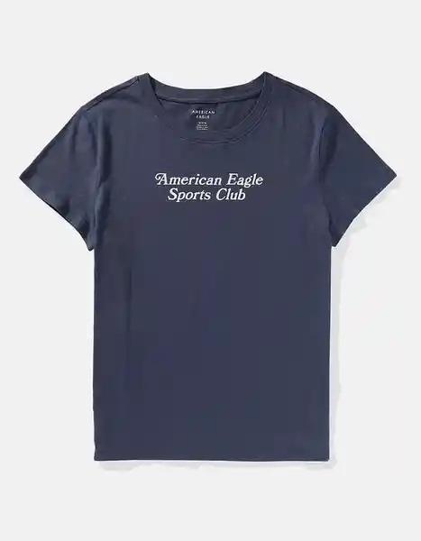 Camiseta Mujer Azul Talla Medium American Eagle 9593400