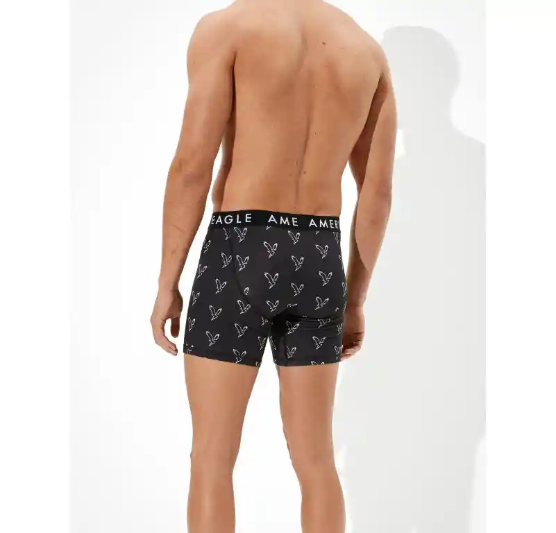 Bóxer Negro Talla Large Hombre American Eagle