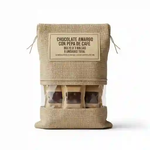 Bulto de chocolates de café amargo