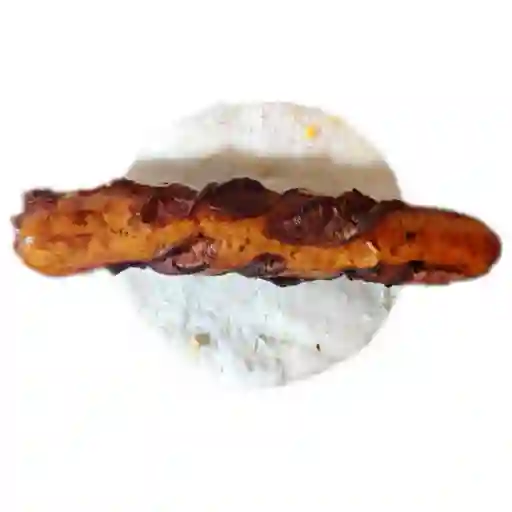 Chorizo con arepa