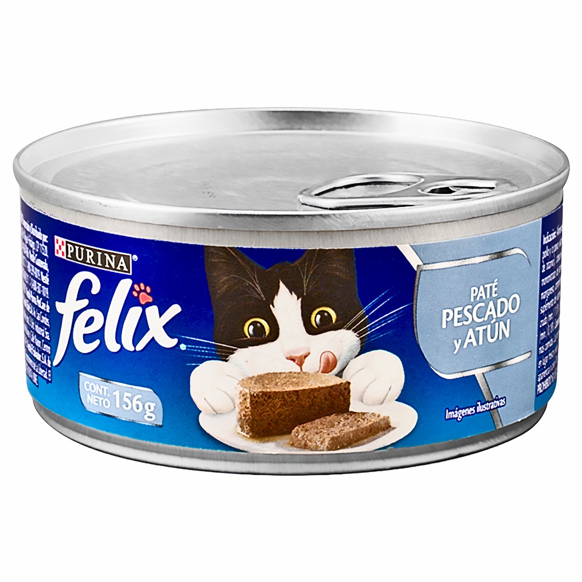 Purina Felix Paté de Pescado y Atún para Gatos Adultos 156 g