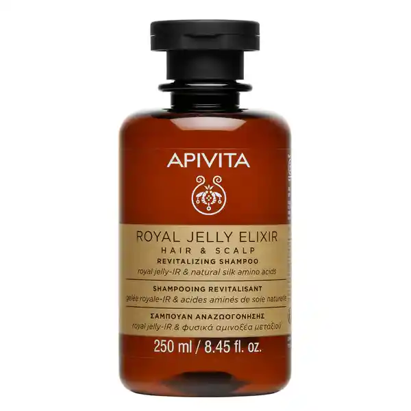 Apivita Shampoo Revitalizante y Redensificante Royal Jelly
