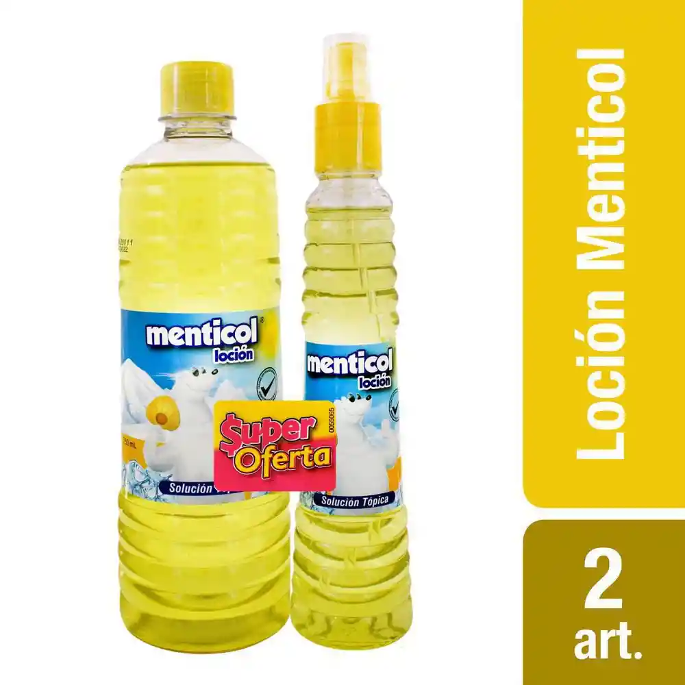 Menticol Loción Mentolada Amarillo Fresco
