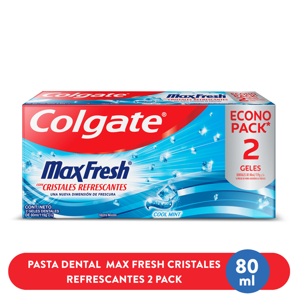 Colgate Max Fresh Crema Dental Cool Mint 2x80ml