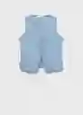 Top Vionet Tejano Claro Talla S Mujer Mango
