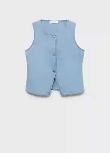 Top Vionet Tejano Claro Talla S Mujer Mango