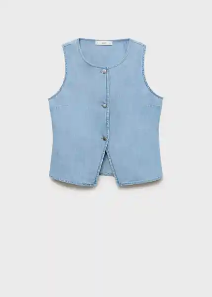 Top Vionet Tejano Claro Talla S Mujer Mango