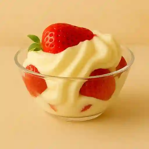 Fresas con crema