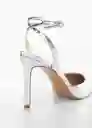 Zapatos Mint Plata Talla 38 Mujer Mango