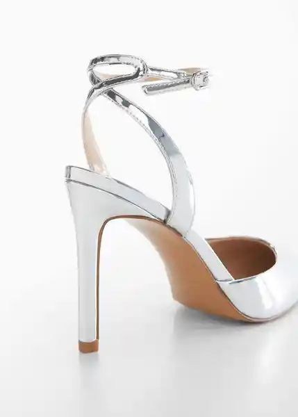 Zapatos Mint Plata Talla 38 Mujer Mango