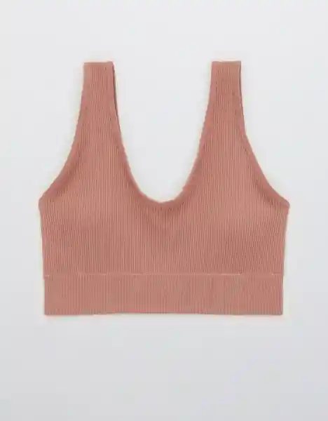 American Eagle Bralette Sin Costuras Cereza Talla L