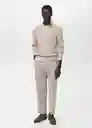 Jersey Antiguap Beige Talla L Hombre Mango