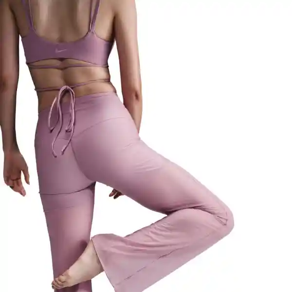 Nike Pantalón W Df Zenvy Hr Sheer Mujer Morado Talla L