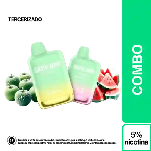 Combo Meloso Max Sour Apple Ice + Meloso Mini Watermelon Ice