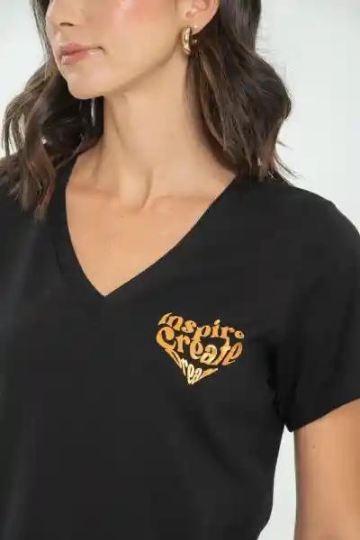 Camiseta Inspire Color Negro Talla XL Ragged