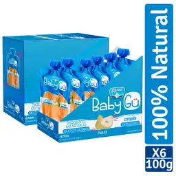 Baby Gu Compota de Pera sin Azúcar Adicionado