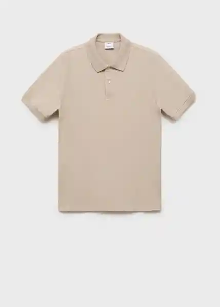Camiseta Polo Rea Crudo Talla M Hombre Mango