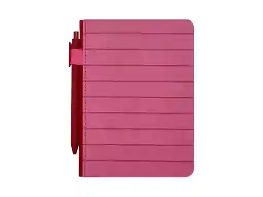 Libreta Elásticas Con Lápiz Rosado 13 x 18 Casaideas
