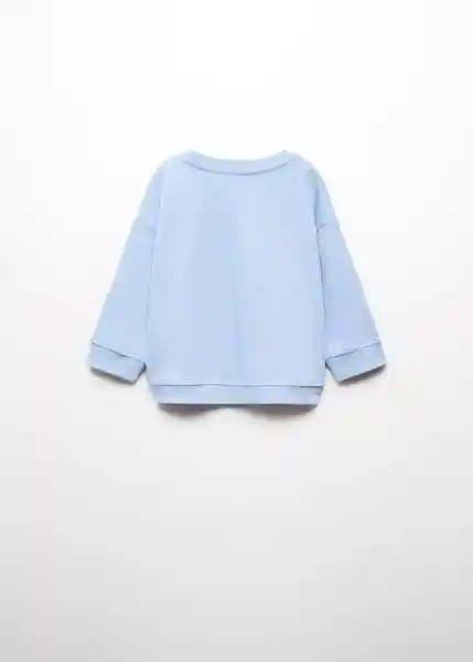 Sudadera Pique Celeste Talla 69 Niños Mango