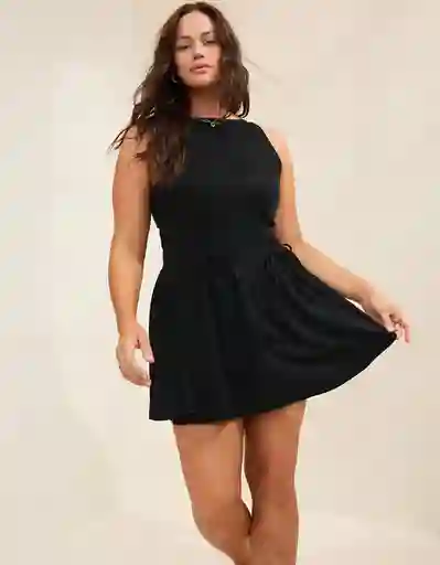 Vestido Aerie Negro Talla SMALL 2158073 American Eagle