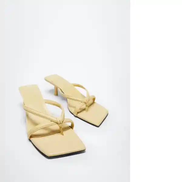 Sandalias Tarta Vainilla Talla 39 Mujer Mango